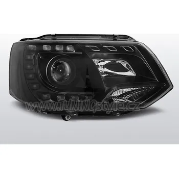 Přední světlomet Přední světla s LED denními světly VW T5 10- černá