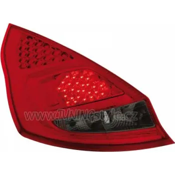 Zadní světlomet Zadní světla LED Ford Fiesta MK 7 08- 5dv červená/kouřová
