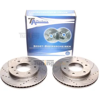 Brzdový systém Sportovní brzdové kotouče TATechnix-Přední 290mm Mitsubishi Pajero II-IV