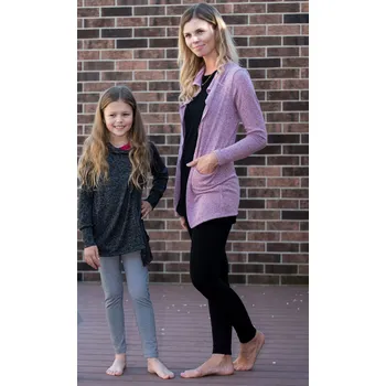 Dámský svetr dámský fialkový kardigan z tenké svetroviny