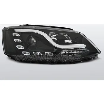 Přední světlomet Přední světla s TubeLights a LED denními světly VW Jetta 6 11- černá