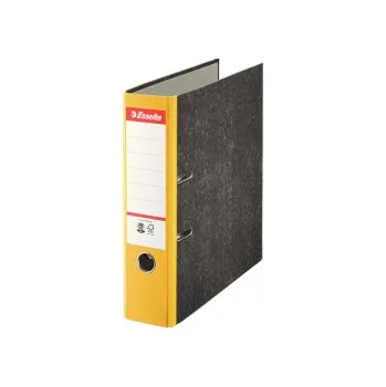 Pořadač A4 pákový papírový s barevným hřbetem - hřbet 7,5 cm / žlutá