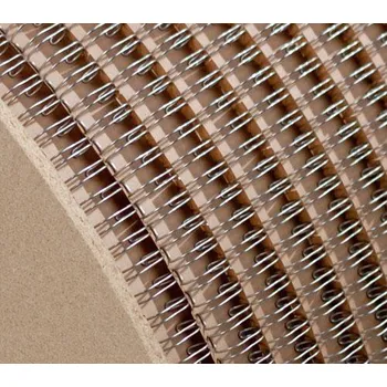 Drátěná vazba prům. 14,3 mm 9/16" počet závěsů 21.000 barva - stříbrná dělení 3:1