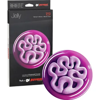 Forma na pečení Forma silikonová design Jelly 3D (vlnovka) 2x90ml, ⌀13,5, v.1,5cm