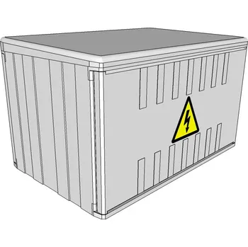 Elektroměrový rozvaděč ELPLAST-KPZ PR 1.2.3 na stěnu IP43 (3D)