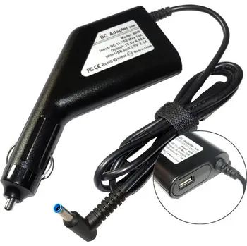 Adaptér k notebooku Autonabíječka TRX YD195-462HP - 19,5V/4,62A 90W, 4.5x3.0mm konektor + pin (Automobilová nabíječka / car adapter / auto adapter / DC adapter do CL 12V autozásuvky pro notebooky HP)