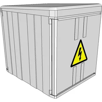 Rozvaděč Elektroměrový rozvaděč ELPLAST-KPZ PR 1.2.1 na stožár IP54 (3D)