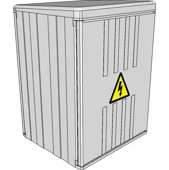 Elektroměrový rozvaděč ELPLAST-KPZ PR 2.2.2 na stožár IP43 (3D)