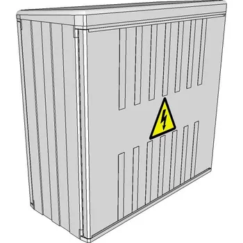 Elektroměrový rozvaděč ELPLAST-KPZ PR 2.1.3 na sokl IP43 (3D)