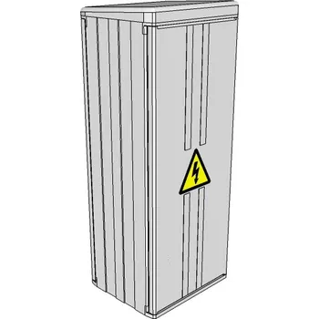 Elektroměrový rozvaděč ELPLAST-KPZ PR 4.1.1 na sokl IP43 (3D)