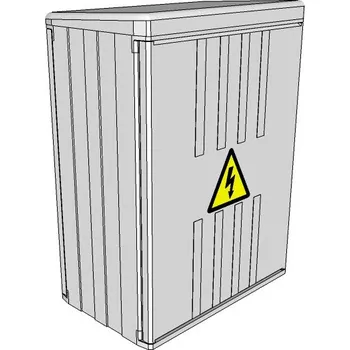 Elektroměrový rozvaděč ELPLAST-KPZ PR 2.1.2 na stožár IP43 (3D)