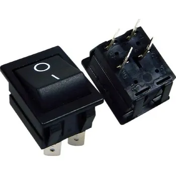 vypínač Tlačítko bez aretace ARCOLECTRIC C1551ALAAD černý OFF-(ON)