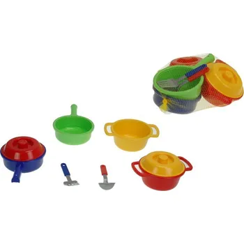 nádobí do dětské kuchyňky Mikro Trading Dětská sada nádobí 6 ks