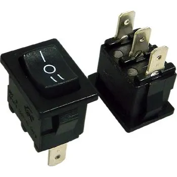 vypínač Vypínač kolébkový malý ARCOLECTRIC H8620VBAAC černý ON-OFF-ON