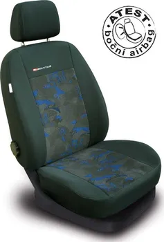 Potah sedadla Sixtol Lux Style Uni černé/modré