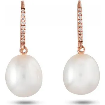 Náušnice Náušnice s perlou a diamanty Vanaja