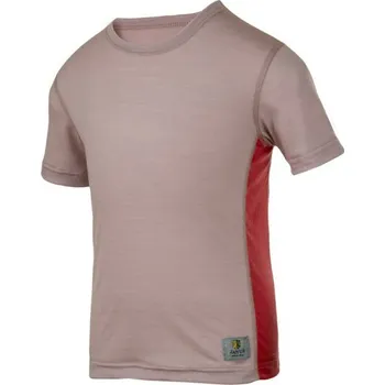 Janus LW dětské merino tričko Kid SS mauve, Janus Norsko Světle růžová 130 cm