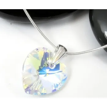 Náhrdelník Náhrdelník Swarovski Srdíčko (Přívěšek srdíčko AB)