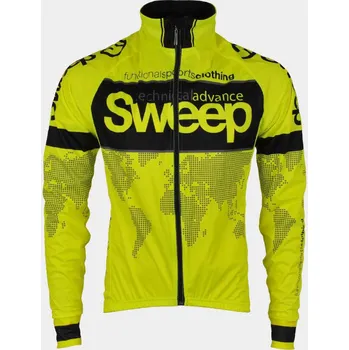 Cyklistická bunda SWEEP CYKLISTICKÁ BUNDA NOWIND CYKLO-J009 SLABÁ ŽLUTÁ FLUO Varianta: XXL