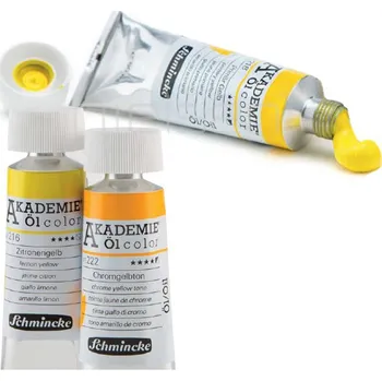 Olejová barva Olejová barva Schmincke Akademie 60 ml. Barva: 100 - Běloba zinková, Světlostálost: Nejvyšší *****, Krycí schopnost: P - Polokrycí