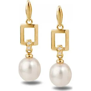 Náušnice Perlové náušnice s diamanty Faatina