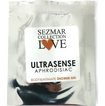 Koupelová kosmetika Sezmar Love Přírodní intimní sprchový gel s afrodiziaky ultrasense 5 ml