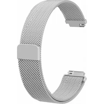 eses Milánský tah pro Fitbit Inspire 1, 2, HR, Ace 2 a 3 - Velikost L, stříbrný