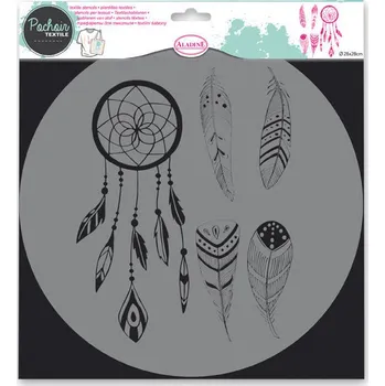 AladinE šablona 28 x 28 cm peříčka