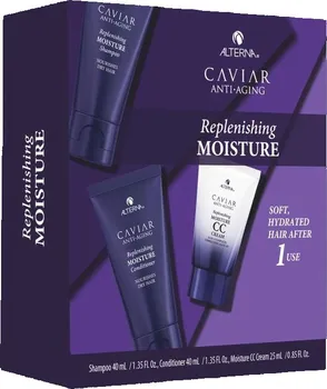 Kosmetická sada Alterna Caviar Replenishing Moisture Trial Kit hydratační šampon 40 ml + hydratační kondicionér 40 ml + CC krém na vlasy 25 ml