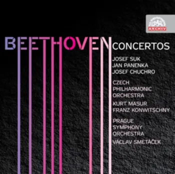Zahraniční hudba Beethoven: Kompletní koncerty – Josef Suk, Jan Panenka, Josef Chuchro [CD]
