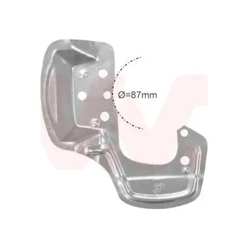 Brzdový kotouč Ochranný plech proti rozstřikování, brzdový kotouč VAN WEZEL 3776372