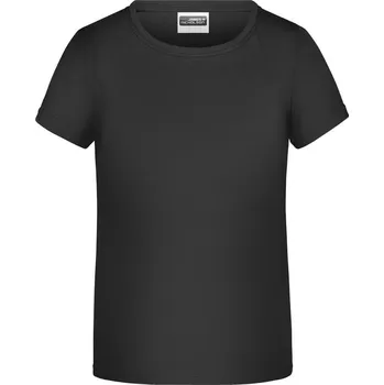 Daiber Dětské dívčí tričko Basic Girl JN744 Barva: Černá, Velikost: XL 146/152