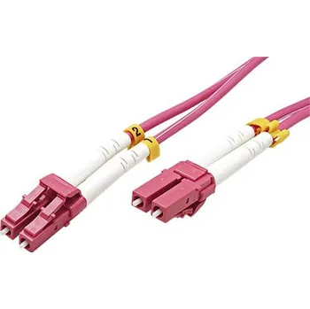 Síťový kabel Value Optický patchkabel LC-LC 50/125 (multimode), 3mm, duplex, OM4, LSOH, 2m - 21.99.8752