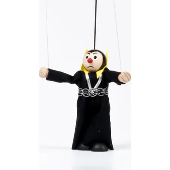 Výuková hračka Gerlich Dřevěná loutka Zlá Královna