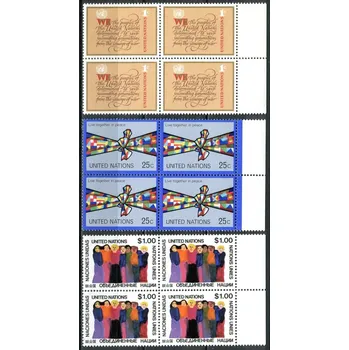 Poštovní známka (1978) MiNr. 315 - 317 ** - OSN New York - 4-bl - „žít společně v míru“