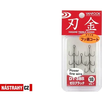 Rybářský háček Trojháček VANFOOK DT-38B - #16, 7 ks