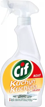 Čisticí prostředek do koupelny a kuchyně CIF Ultrafast Kuchyň čisticí sprej 750 ml