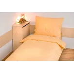 Prodloužené povlečení Atlas gradl 140x220, 70x90cm Sytě žlutý, Výběr zapínání: - hotelový uzávěr