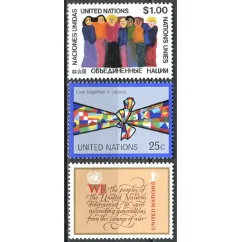 Poštovní známka (1978) MiNr. 315 - 317 ** - OSN New York - „žít společně v míru“