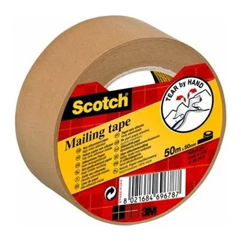 3M Scotch Papírová balicí páska, 50 mm x 50 m (P5050)
