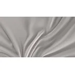Světle šedé saténové prostěradlo 240x230 plachta bez gumy