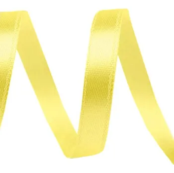 Stuha Atlasová stuha 6mm - žlutá (30m)