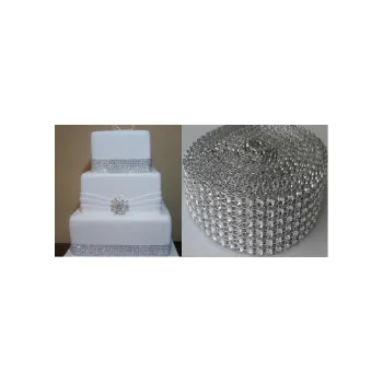 Stuha Diamantový pás - STŘÍBRNÝ 58 mm/ 1 m