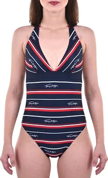 Dámské plavky Tommy Hilfiger Classic One-Piece RP Hrtg Logo Str Navy