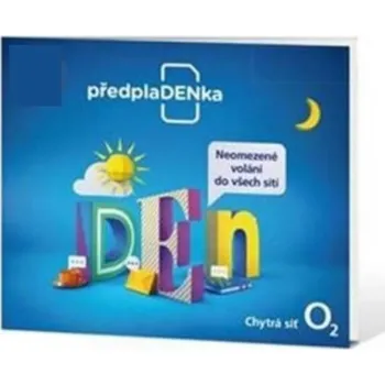 SIM karta O2 předplaDENka 20 Kč