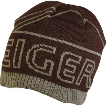 Rybářské oblečení Čepice Eiger Logo Knitted Hat Brown