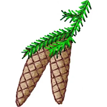 Kravata HEDVA ČESKÝ BROKÁT Výšivka SMRKOVÁ ŠIŠKA