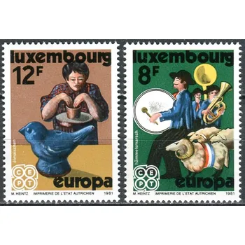 Poštovní známka (1981) MiNr. 1031 - 1032 - ** - Lucembursko - Europa: folklór