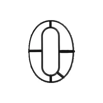 Balónek Vykrajovátko Patchwork - Extra velká číslice 0