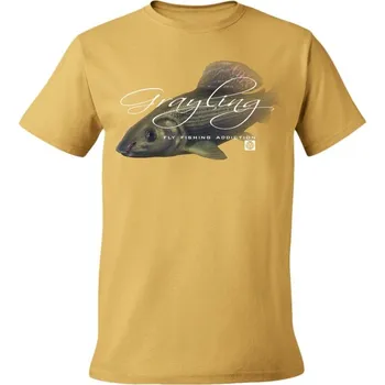 Rybářské oblečení Rybářské tričko Flotsam Lipan s muškou I - Tan M